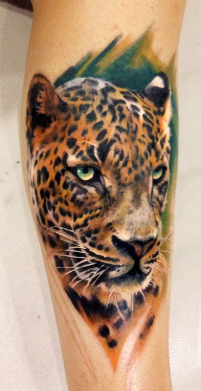 Color Leopard Tattoo