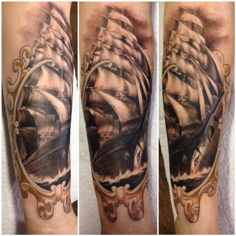 Ship tattoo