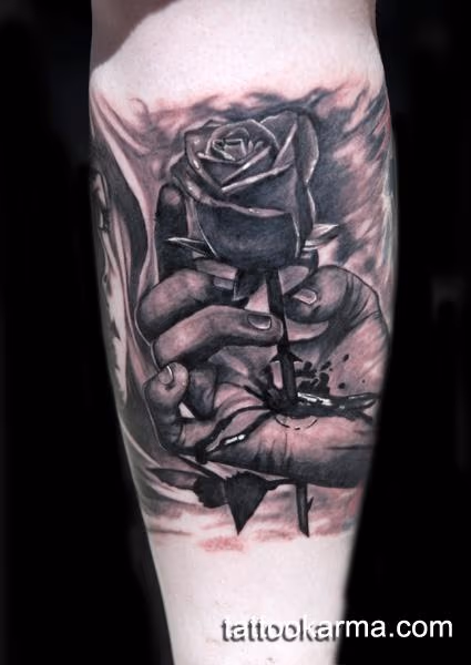 rose through arm