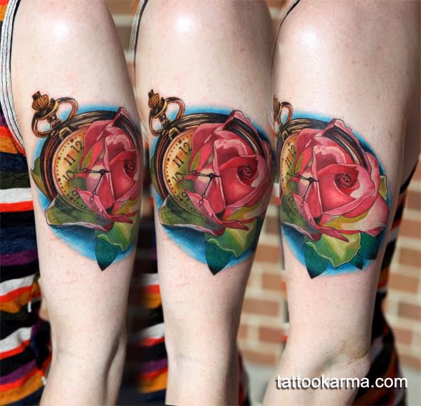 Rose pocket watch