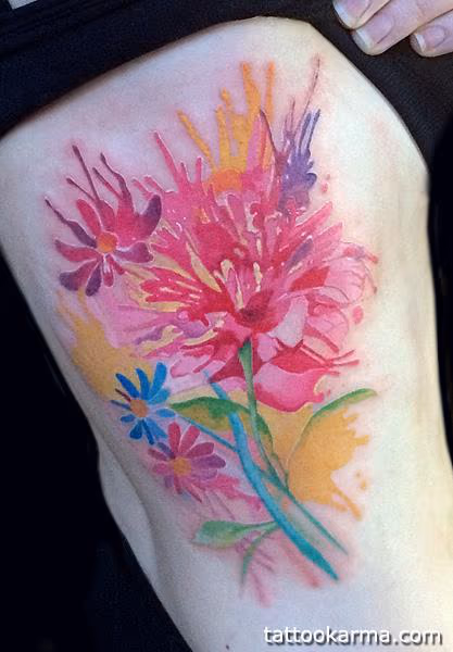 watercolor flower