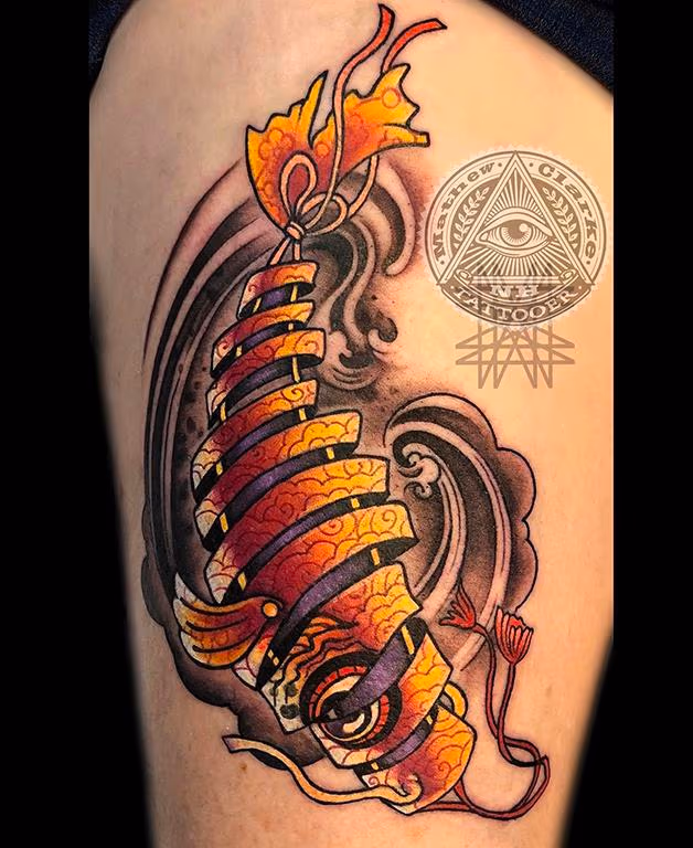 Japanese Koi Kite Tattoo
