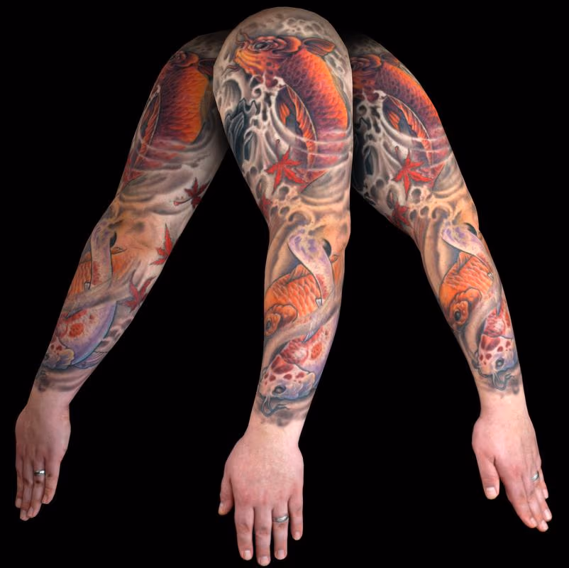 Ben's Koi tattoo