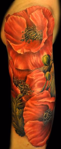 Poppy Flower tattoo