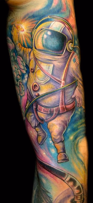 Space Man Tattoo