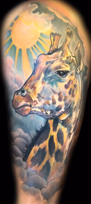 Giraffe tattoo