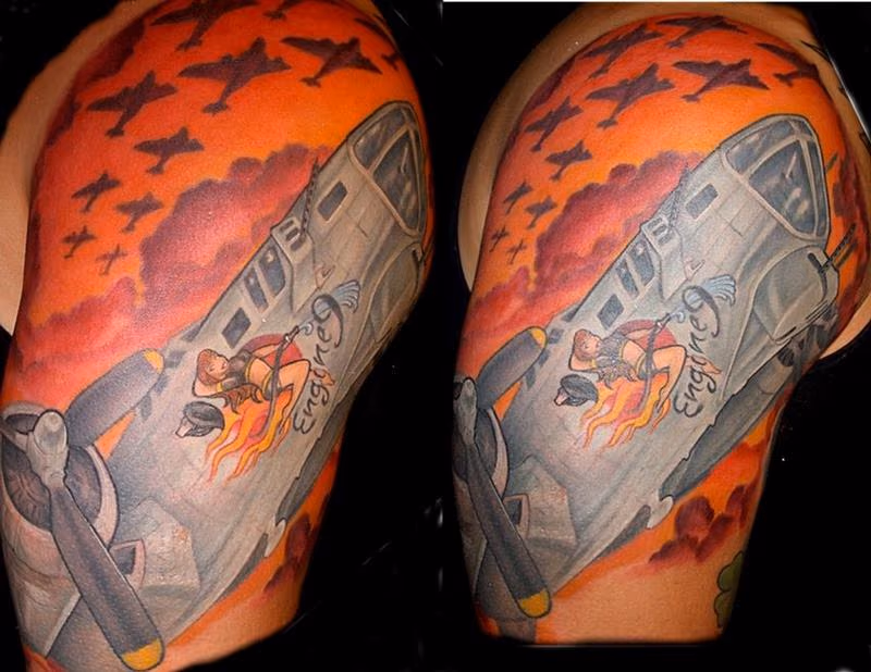 b-29 bomber half sleeve