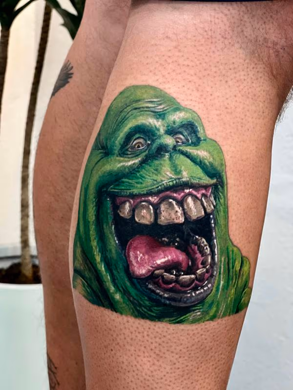 Slimer Tattoo