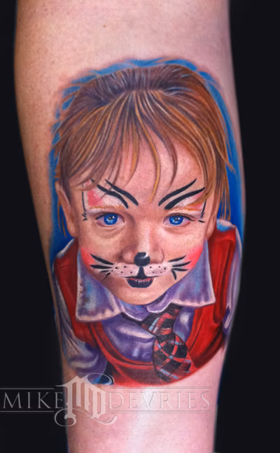 Child Portrait Tattoo