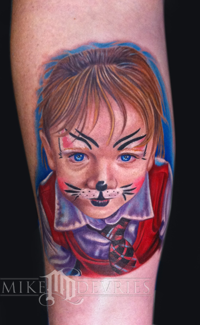 Child Portrait Tattoo