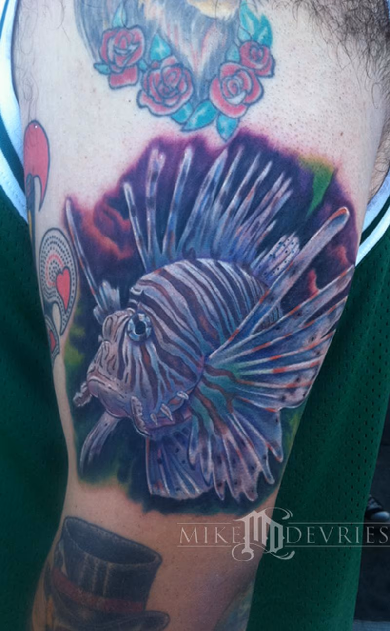 Lion Fish Tattoo