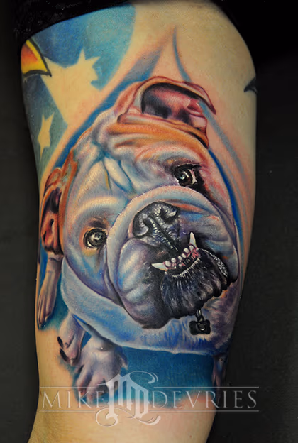 Bull Dog Tattoo
