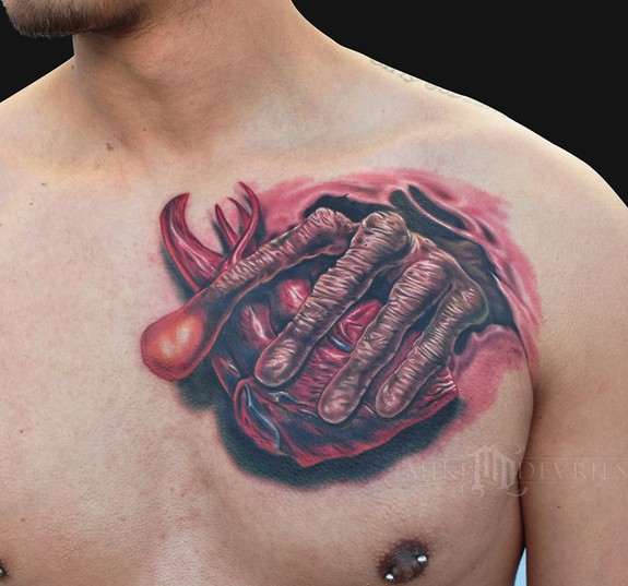ET Hand Tattoo