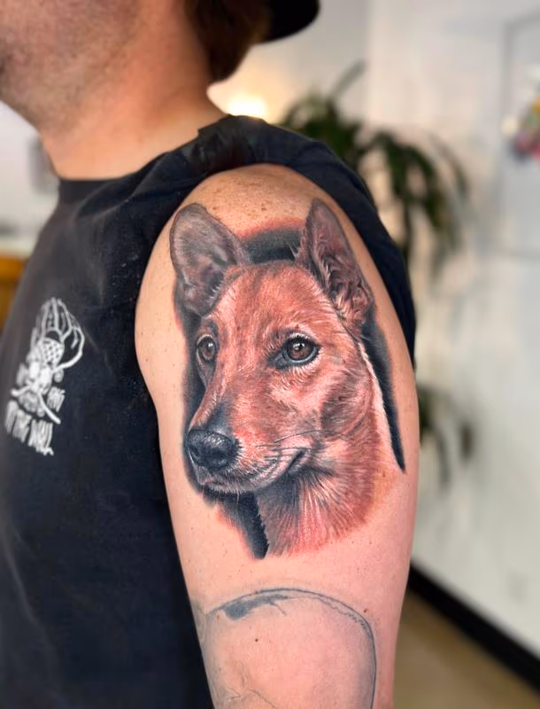 Realistic Memorial Dog Portrait