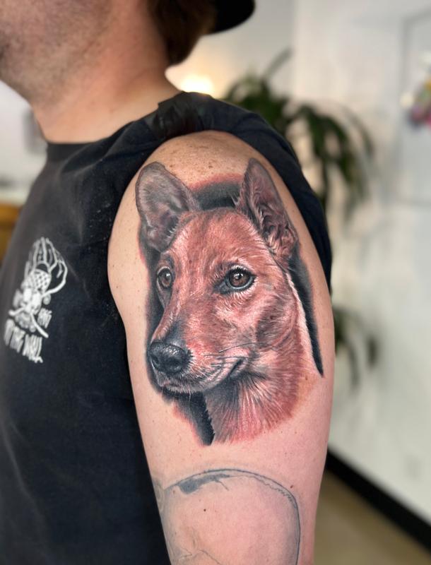 Realistic Memorial Dog Portrait