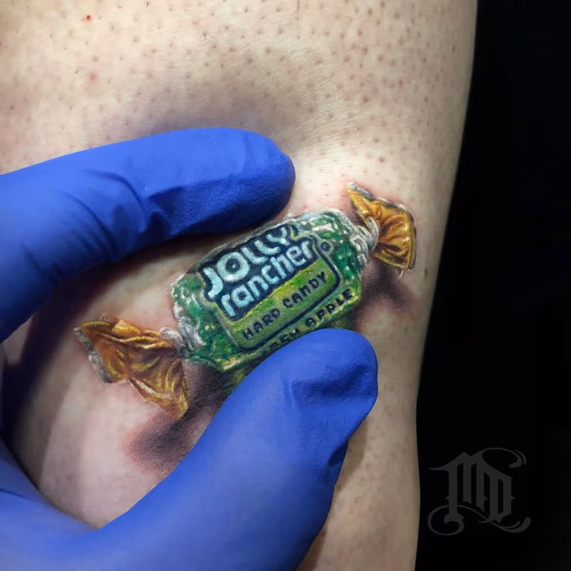 Jolly Rancher 3D Tattoo