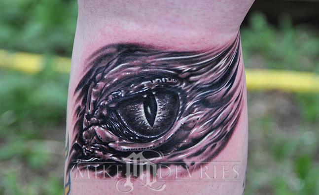 Croc Eye Tattoo