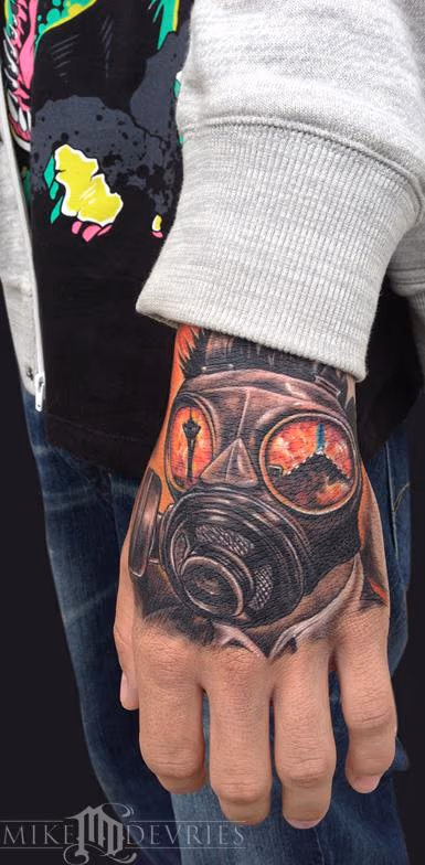 Gas Mask Tattoo