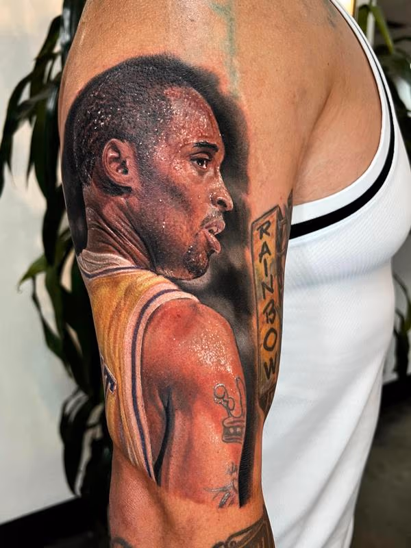 Kobe Bryant Tattoo Portrait