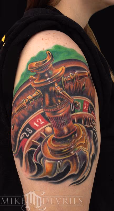 Roulette Wheel Tattoo