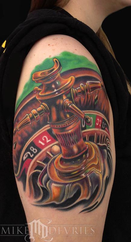 Roulette Wheel Tattoo