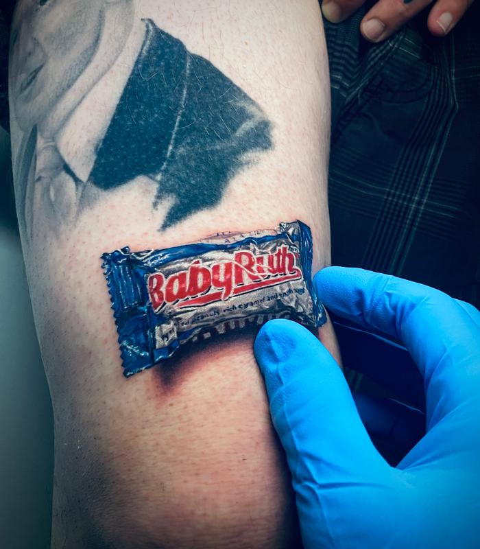 3D Baby Ruth Tattoo