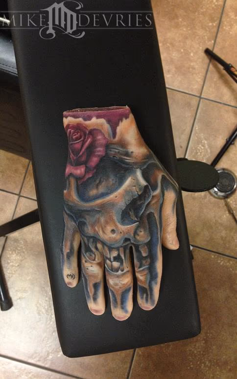 Real Tattoo On Fake Hand