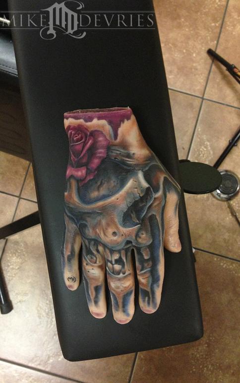 Real Tattoo On Fake Hand