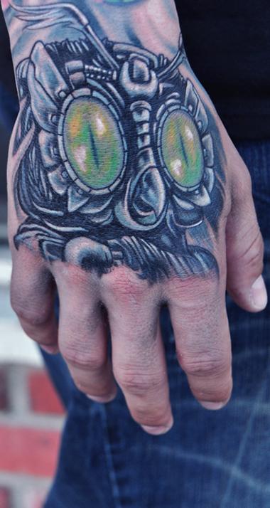 Mechanical Owl Tattoo