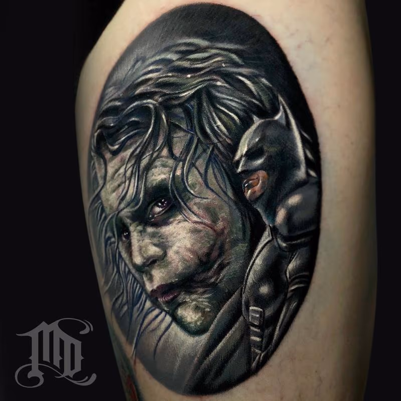 Heath Ledger Joker Tattoo