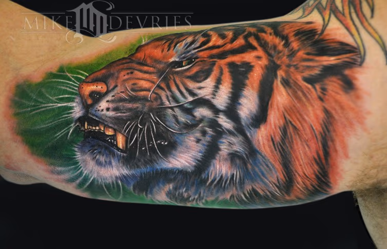 Angry Tiger Tattoo