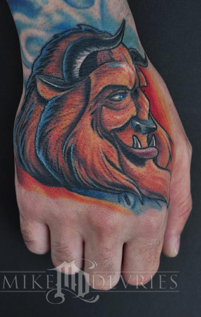 Beast Tattoo Healed