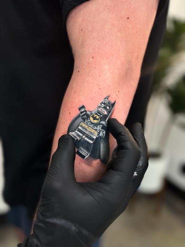 Batman Lego Tattoo