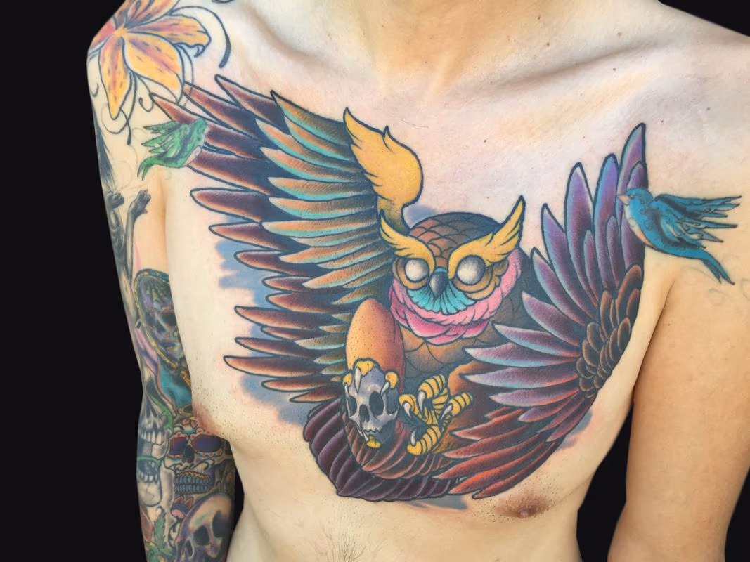 Owl Chest Piece