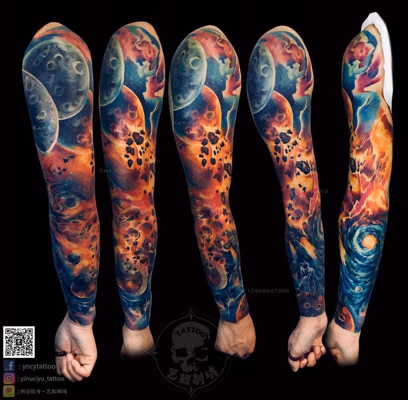 Full color space sleeve