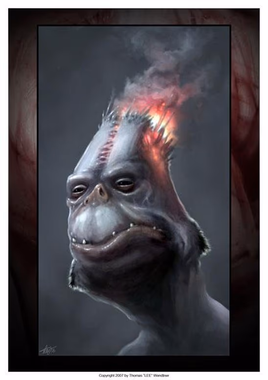 Fire Head Art