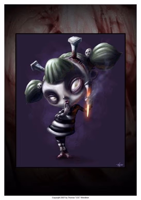 Spike Head Art