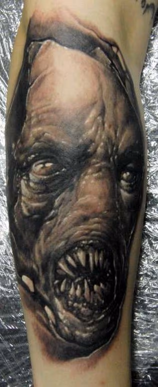 evil face