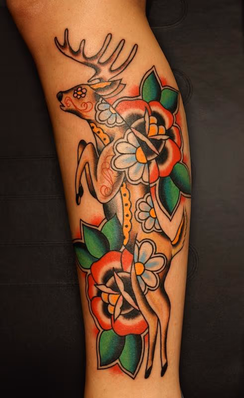 Deer tattoo