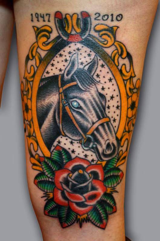 horse tattoo