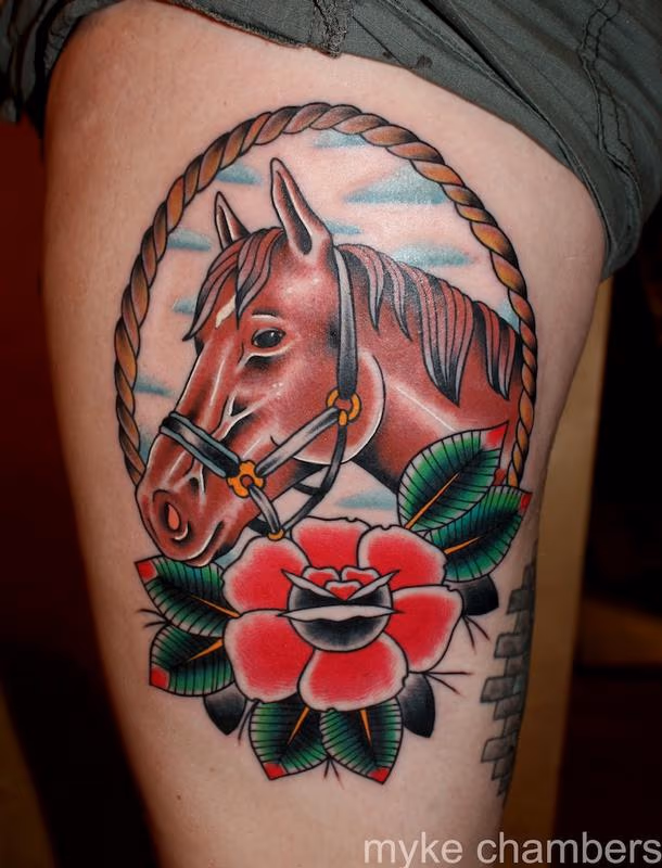 Horse Tattoo myke chambers