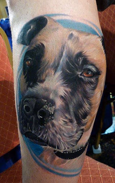 Dog Portrait Tattoo