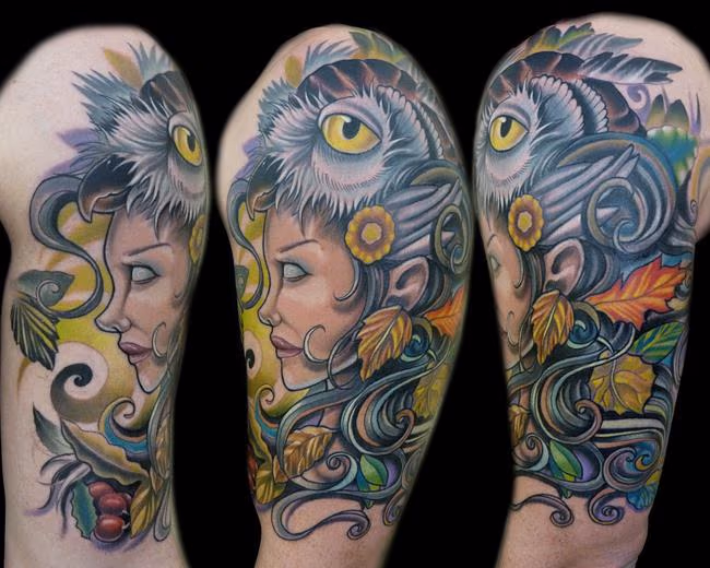 Mother Nature with Owl Head