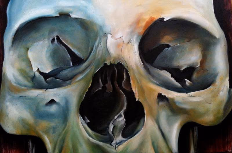 Skull Study Oil Painting