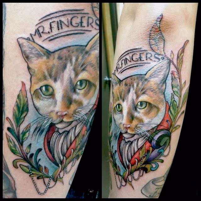 Mr. Fingers Cat Tattoo