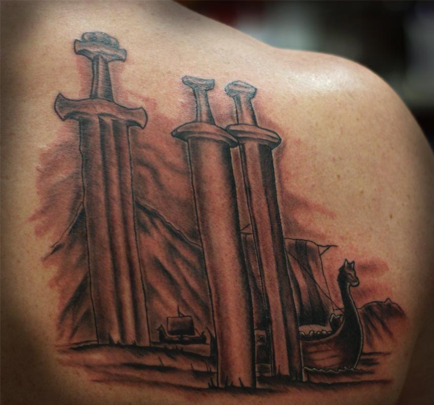 Viking tribute tattoo