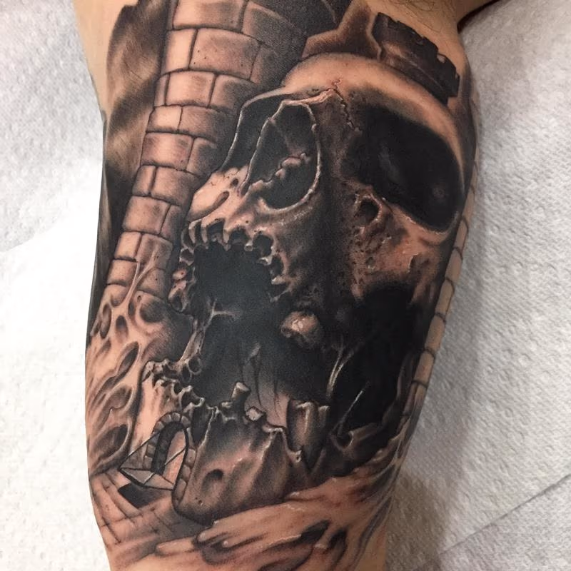 Castle skull