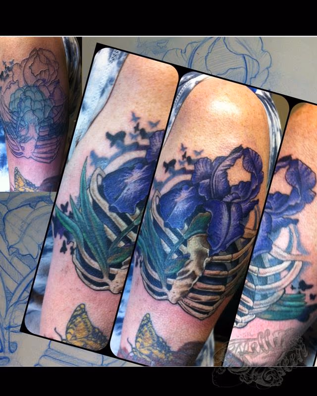 Iris Ribcage cover-up