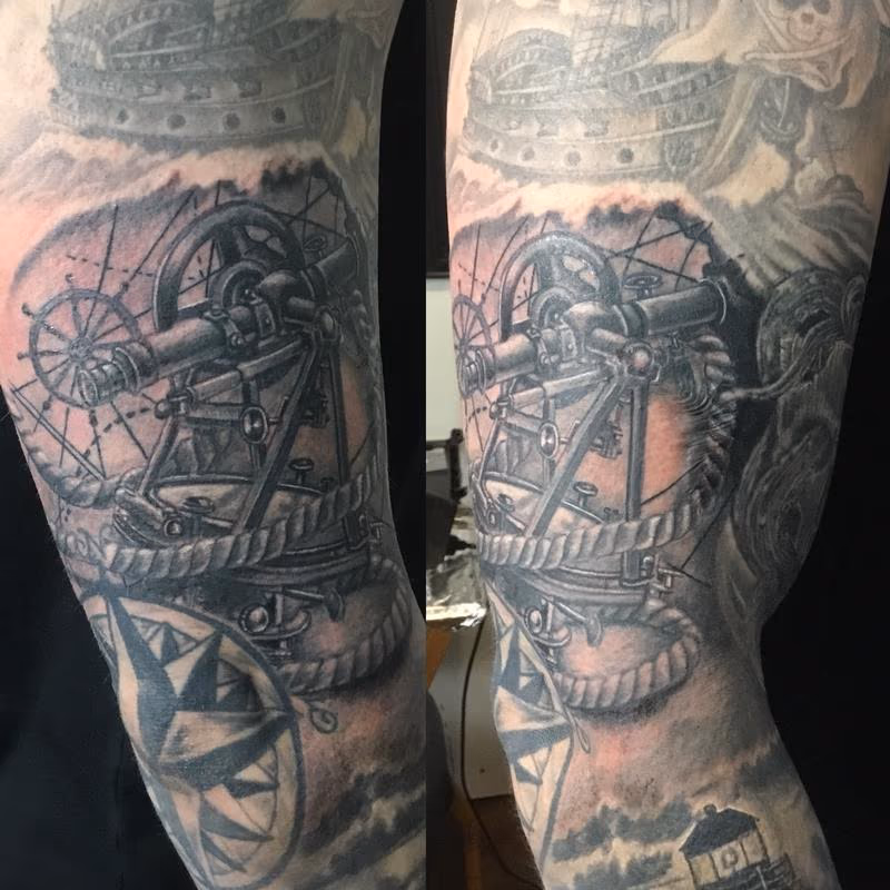 Compass Tattoo