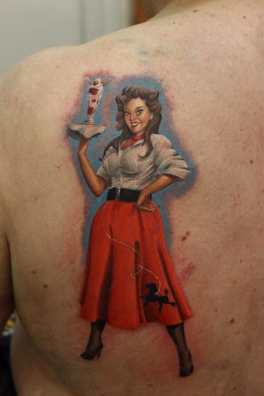 Icecream Girl Tattoo